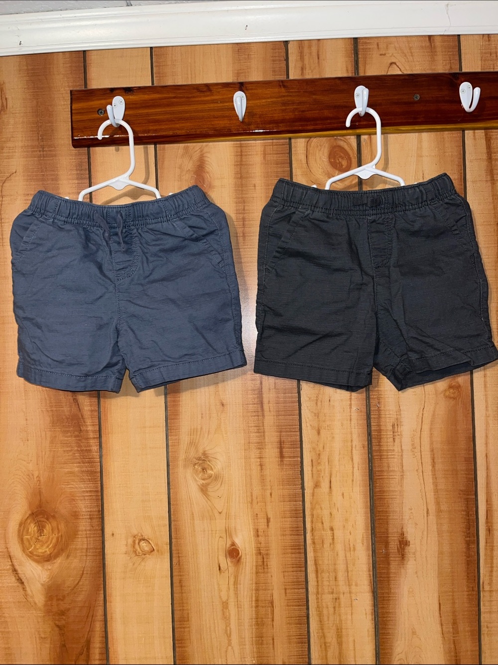 jumping beans Boys' Cotton Pull-On Shorts in Navy and Charcoal
